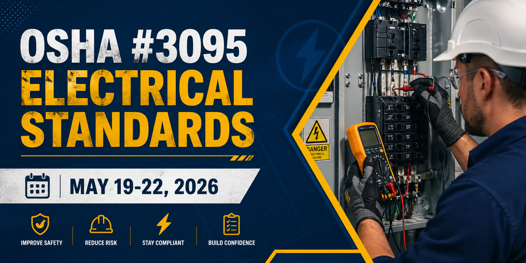 OSHA #3095 -ELECTRICAL STANDARDS - May 19-22, 2026 